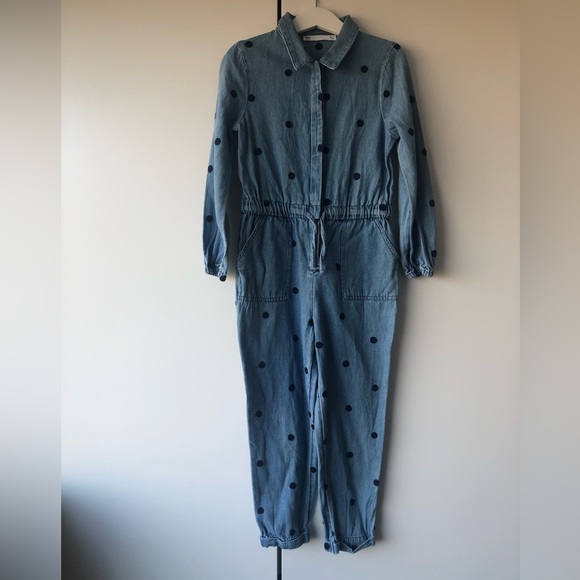 M&S denim boiler suit age 6-7 - Picture 2 of 4